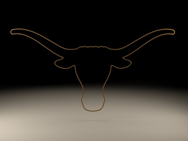 logo university texas 3d obj - University of Texas logo... by NickHester